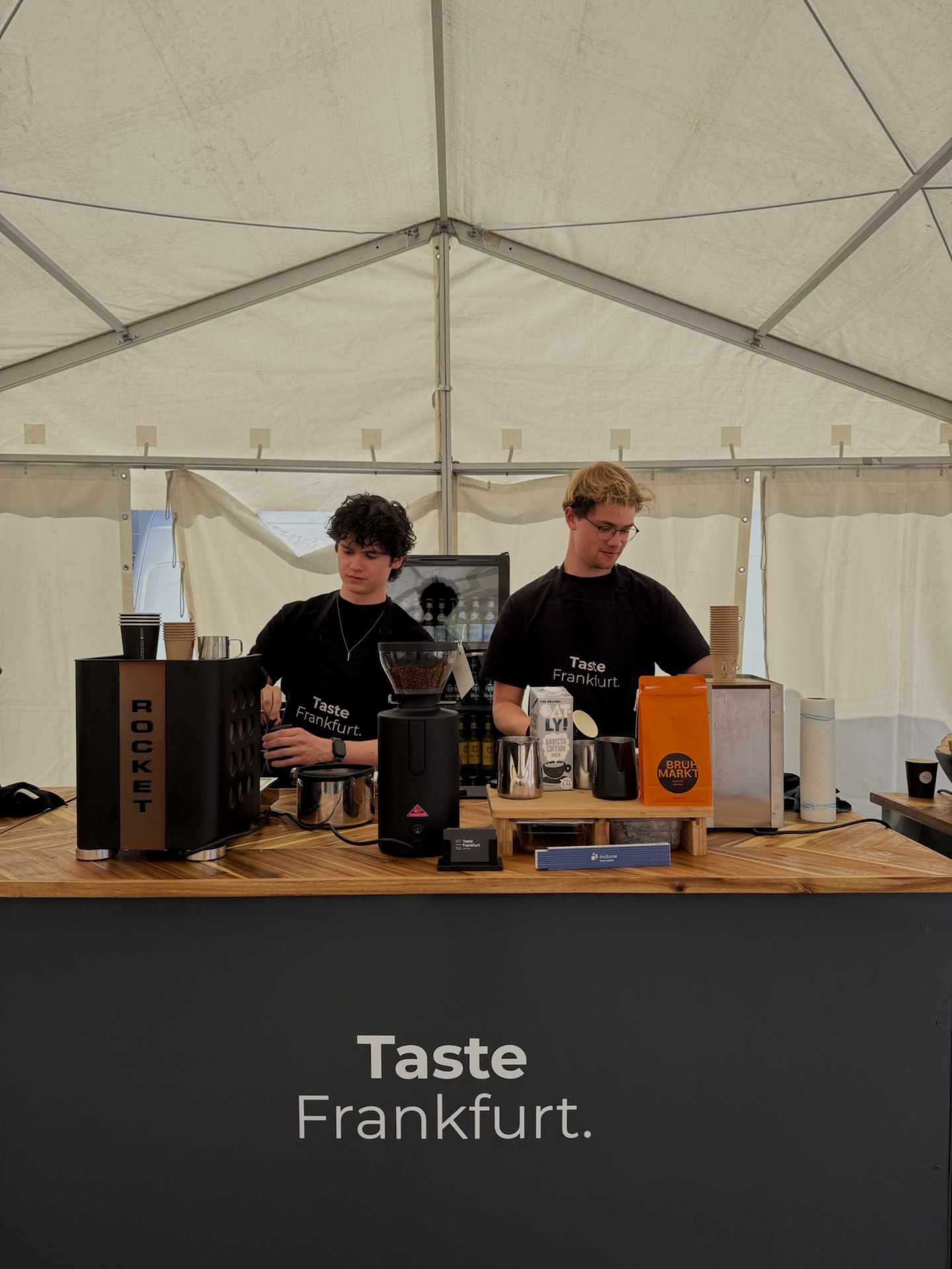 Specialty Coffee Bar bei der Instone Grundsteinlegung Taste Frankfurt